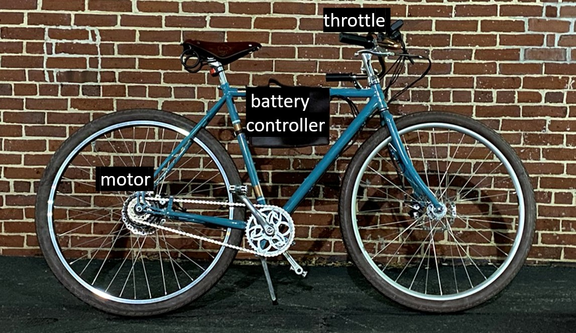 Stealthy electric city bike